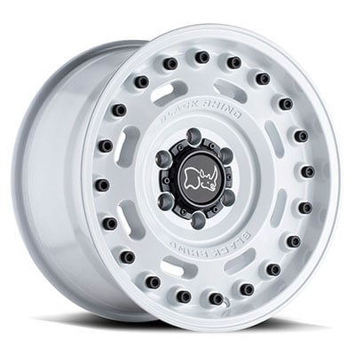 Black Rhino Axle Wheel, 17x9.5 with 6 on 5.5 Bolt Pattern - White - 1795AXL066140W12
